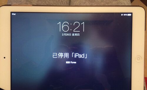 iPad已停用